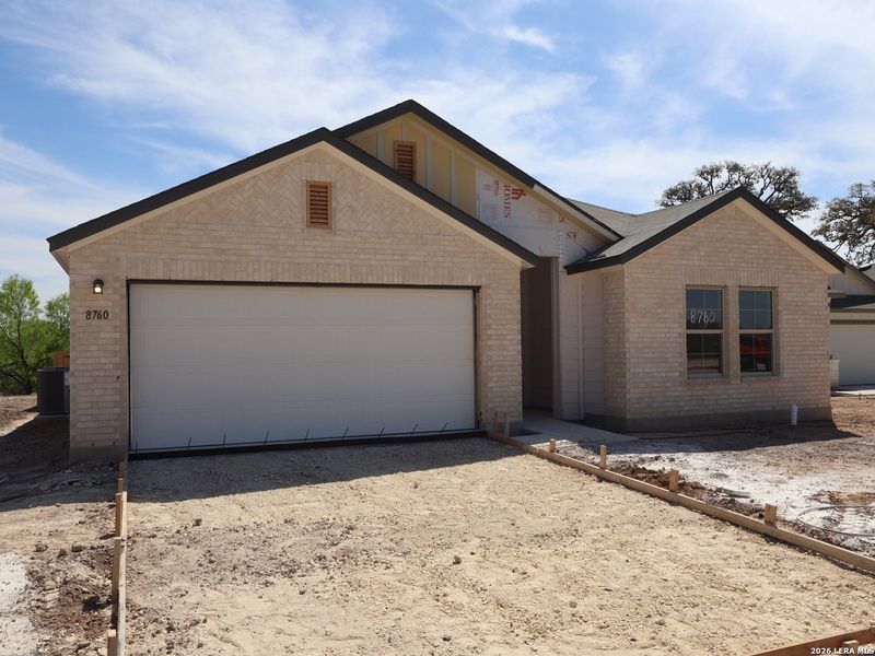 In-progress construction of a new home in Cinco Lakes, San Antonio, TX (Image 22).