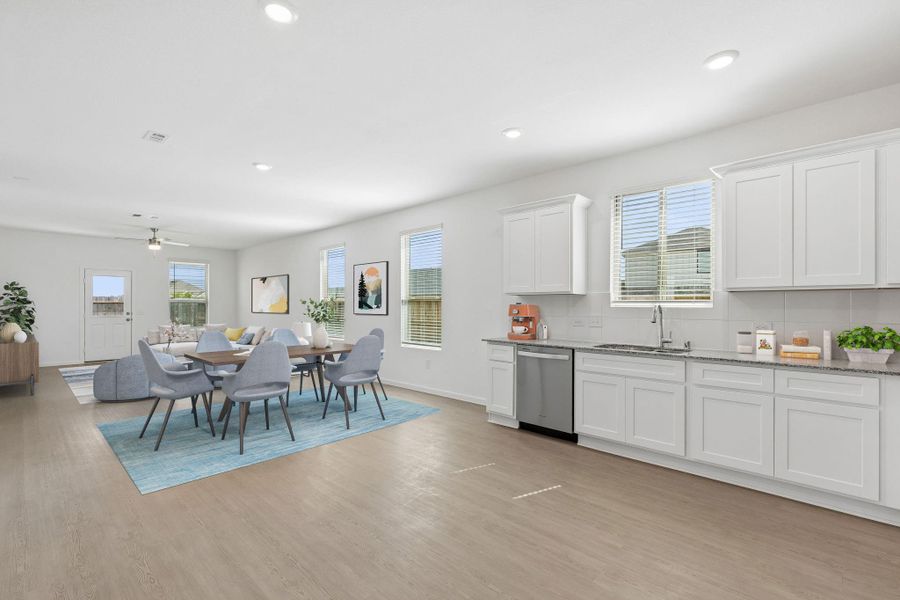 Furnished interior view inside a new home in Mavera, Conroe (Image 9).