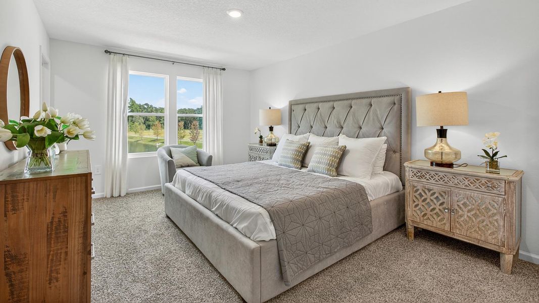 Representative furnished interior of a home built from the Carson by D.R. Horton in Trout River, Jacksonville (Image 11).