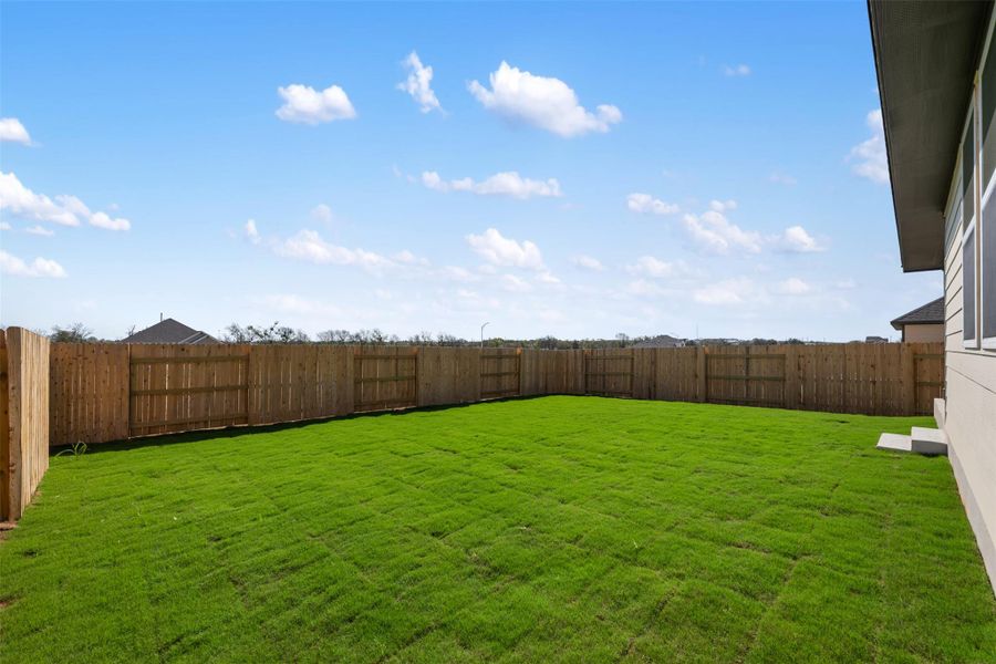 Exterior details and patio area of a home in Patterson Ranch, Georgetown (Image 3). Exterior details and patio area of a home in Patterson Ranch, Georgetown (Image 3).