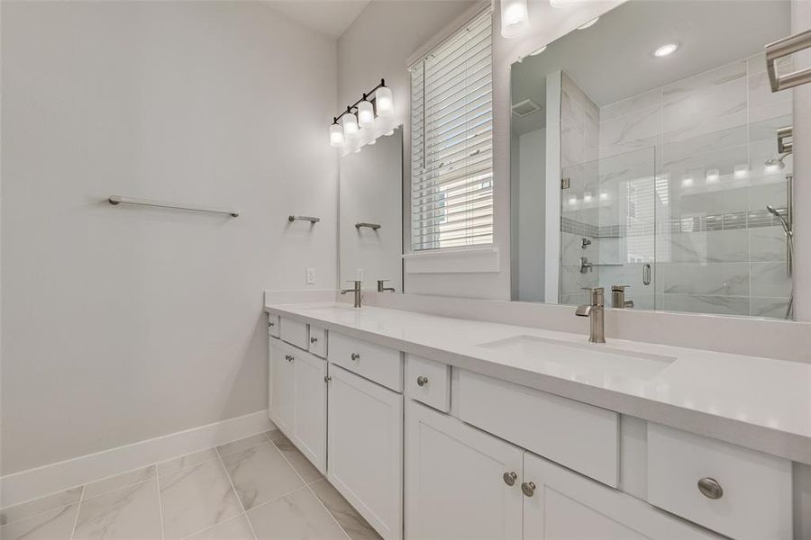 Furnished interior view inside a new home in Collin Creek, Plano (Image 10).