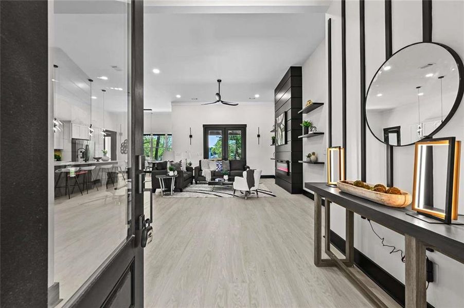 Furnished interior view inside a new home in , Lithonia (Image 8). Furnished interior view inside a new home in , Lithonia (Image 8).