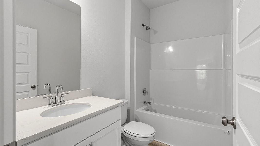 Furnished interior view inside a new home in Ashton Park Phase III, Freeport (Image 10). Furnished interior view inside a new home in Ashton Park Phase III, Freeport (Image 10).