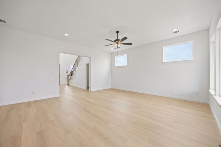 Spacious, unfurnished interior of a new home in Uptown Celina, Celina (Image 16). Spacious, unfurnished interior of a new home in Uptown Celina, Celina (Image 16).