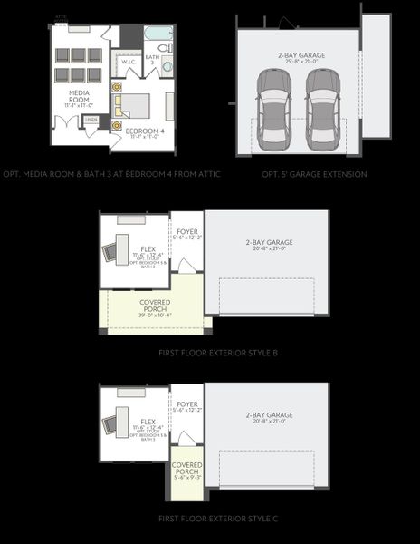 2D floor plan layout of this home in Lagos Reserve, Manor, TX (Image 6). 2D floor plan layout of this home in Lagos Reserve, Manor, TX (Image 6).