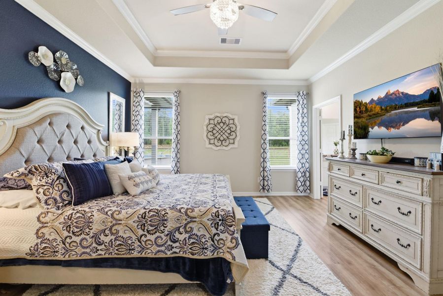 Furnished interior view inside a new home in , Cleveland (Image 15).