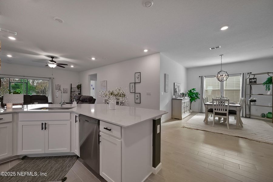 Furnished interior view inside a new home in , Jacksonville (Image 12). Furnished interior view inside a new home in , Jacksonville (Image 12).