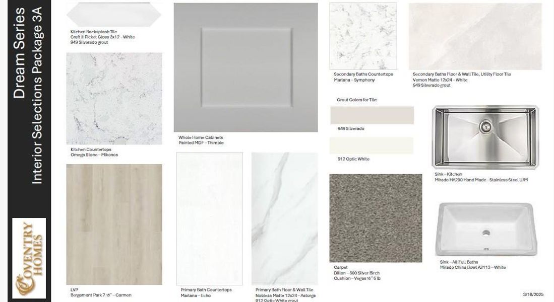 Sample of building materials used in homes in Laurel Landing 40', Alvin (Image 4).