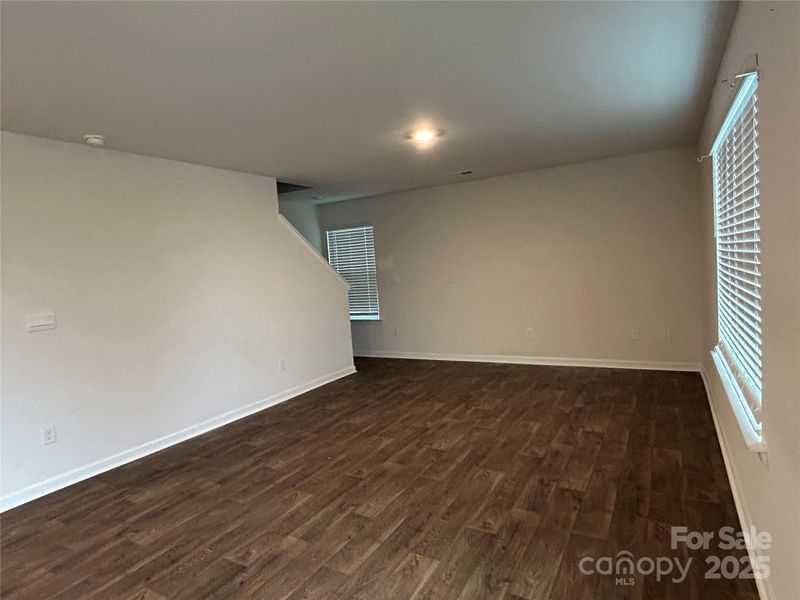 Living room looking toward stairs