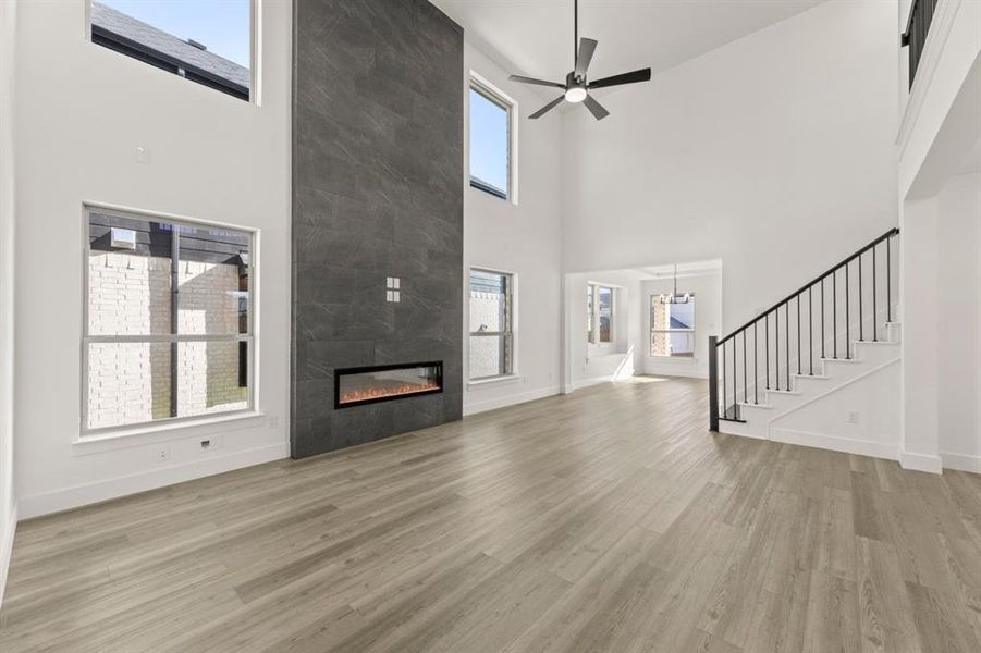 Spacious, unfurnished interior of a new home in Trails at Cottonwood Creek, Rowlett (Image 30). Spacious, unfurnished interior of a new home in Trails at Cottonwood Creek, Rowlett (Image 30).