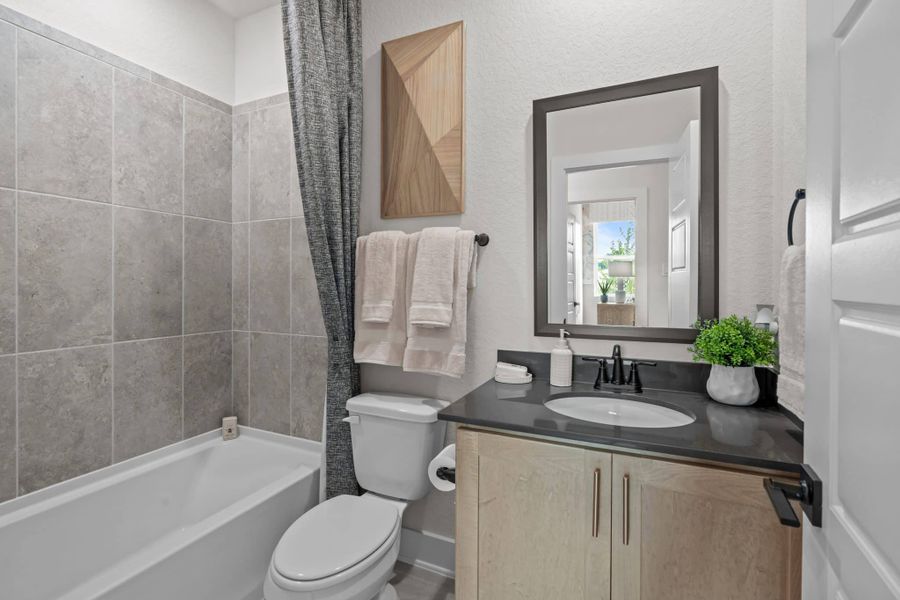 Furnished interior view inside a new home in Santa Rita Ranch, Liberty Hill (Image 19).