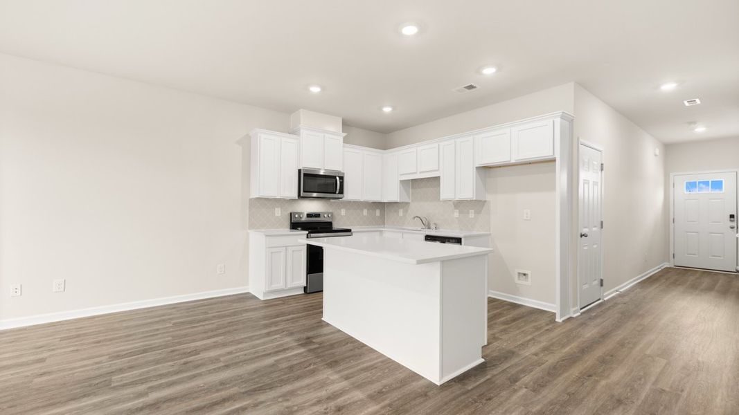 Furnished interior view inside a new home in The Gables at Agricultural Village, Perry (Image 5).