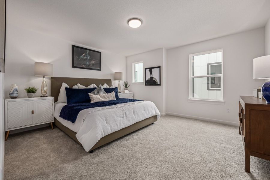 Furnished interior view inside a new home in The Vistas at West Mesa, Colorado Springs (Image 13).