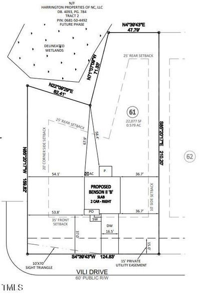 Plot plan HARPL 61