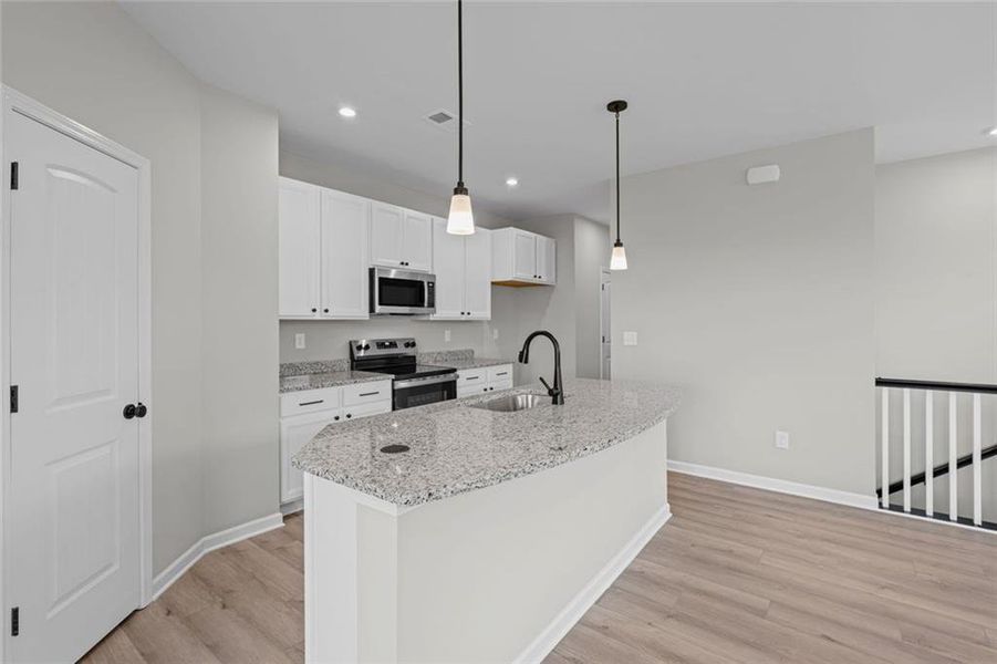 Furnished interior view inside a new home in Villas at Gold Creek, Dawsonville (Image 5).