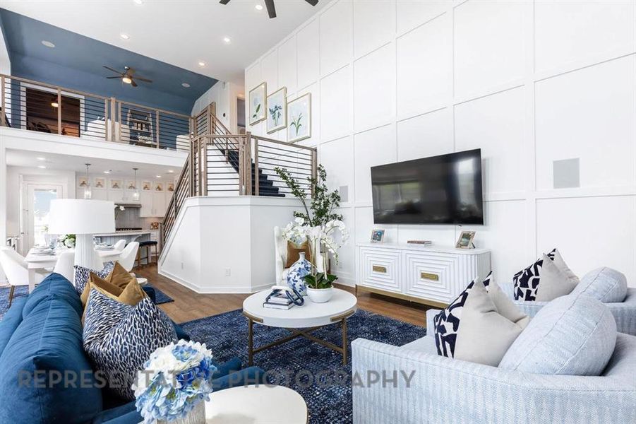 Furnished interior view inside a new home in , Midlothian (Image 27).