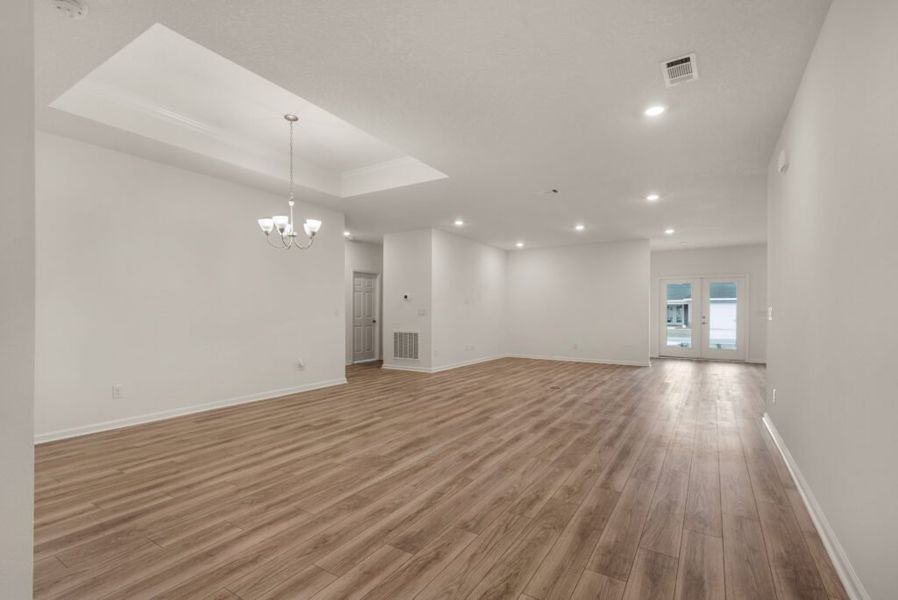 Representative unfurnished interior of a home built from the Osprey by Holiday Builders in Yellow River Ranch, Milton (Image 18). Representative unfurnished interior of a home built from the Osprey by Holiday Builders in Yellow River Ranch, Milton (Image 18).