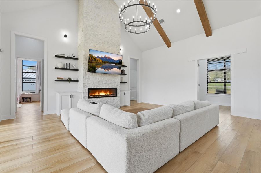 Furnished interior view inside a new home in , Willis (Image 9).