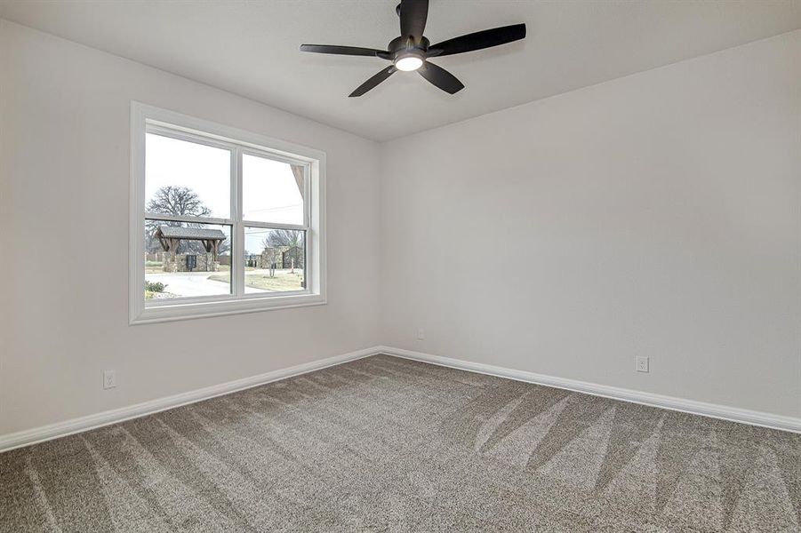 Bed #3 - Carpeted with Walk-in Closet & Ensuite Jack-n-Jill Bath Bed #3 - Carpeted with Walk-in Closet & Ensuite Jack-n-Jill Bath