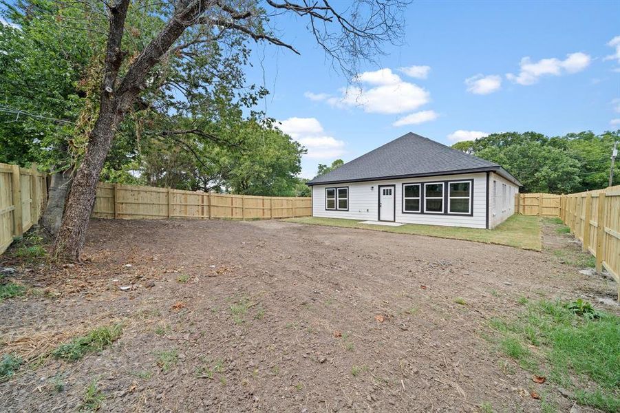 View of back of house