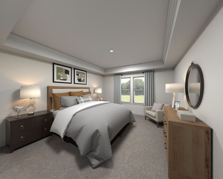 Furnished interior view inside a new home in Buffalo Ridge, Newton (Image 8).