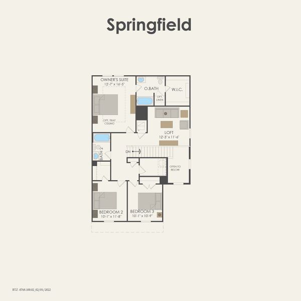 2D floor plan layout for the Springfield by Centex in Pinara Pines, Conroe, TX (Image 4). 2D floor plan layout for the Springfield by Centex in Pinara Pines, Conroe, TX (Image 4).