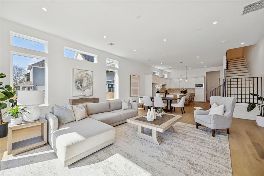 Furnished interior view inside a new home in , Houston (Image 26).