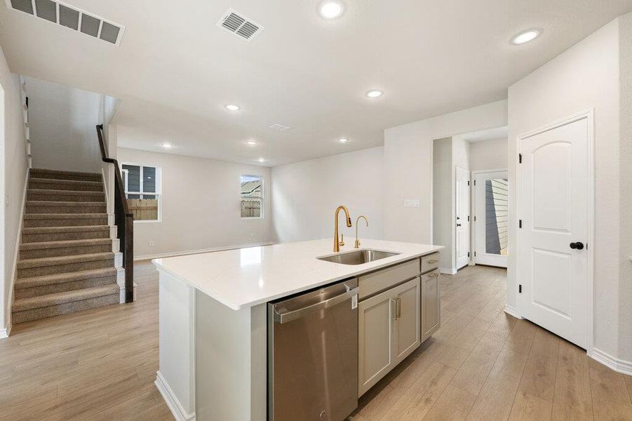 Furnished interior view inside a new home in Lariat, Liberty Hill (Image 7).