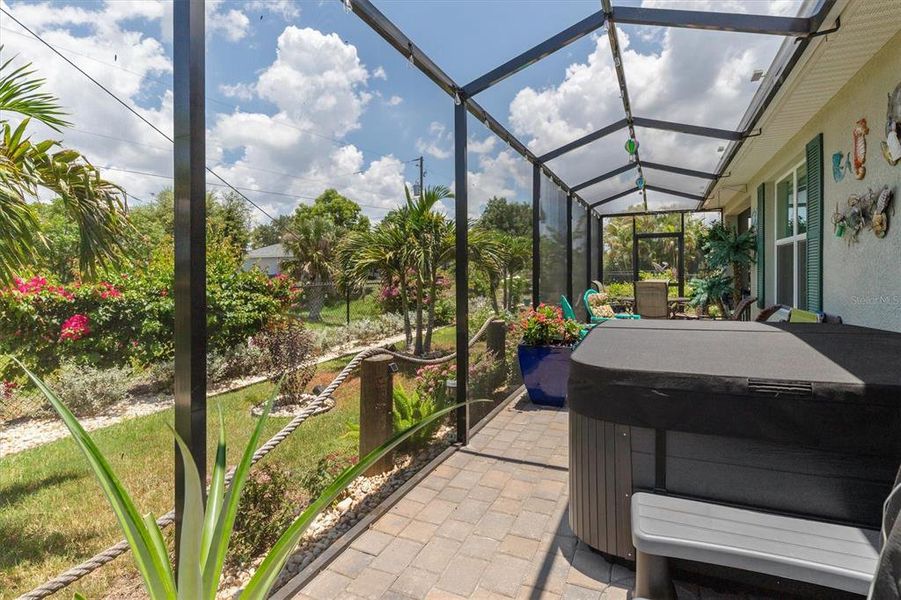 Exterior details and patio area of a home in Burnt Store Village, Punta Gorda (Image 25).
