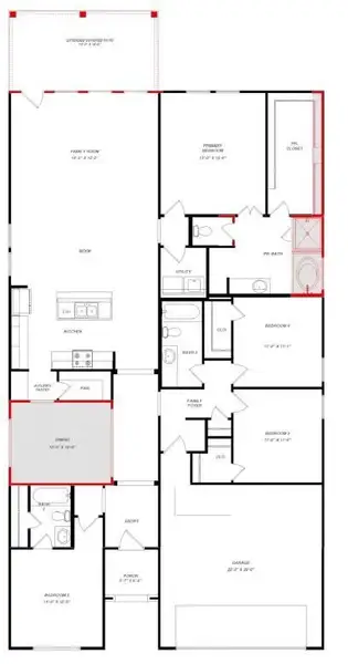 Notice the flow of this open-concept floorplan - The OLIVE is one of our most popular 1 story homes. Notice the flow of this open-concept floorplan - The OLIVE is one of our most popular 1 story homes.