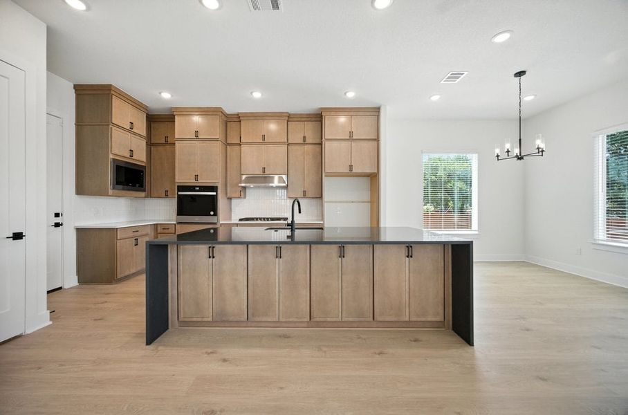 Furnished interior view inside a new home in Foxfield, Austin (Image 3). Furnished interior view inside a new home in Foxfield, Austin (Image 3).