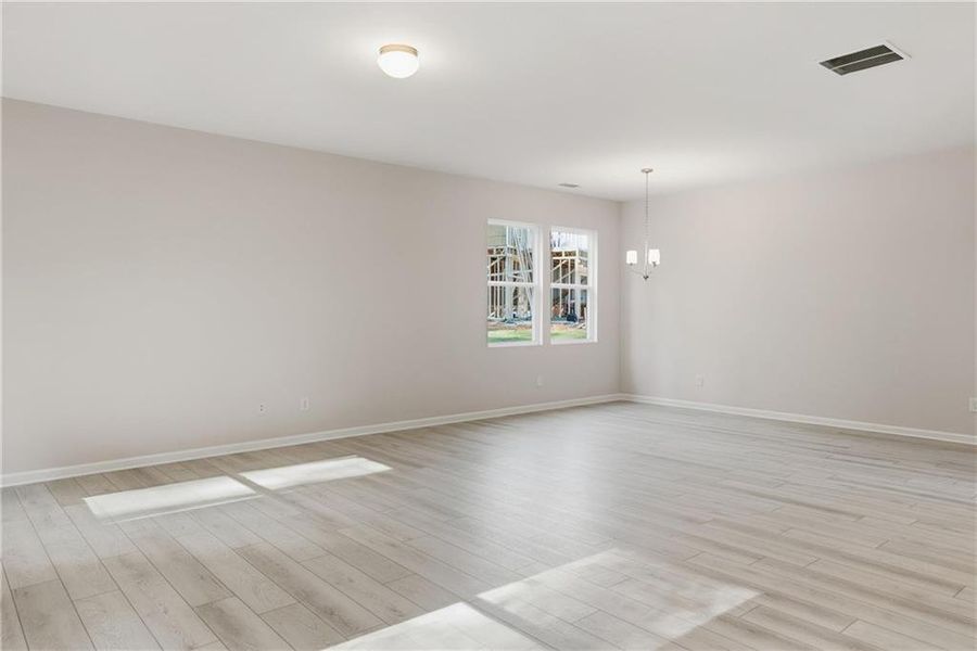 Spacious, unfurnished interior of a new home in Castleberry Pointe, Dawsonville (Image 17). Spacious, unfurnished interior of a new home in Castleberry Pointe, Dawsonville (Image 17).