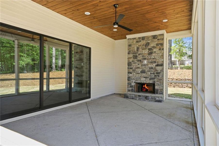 Exterior details and patio area of a home in , Ball Ground (Image 35).