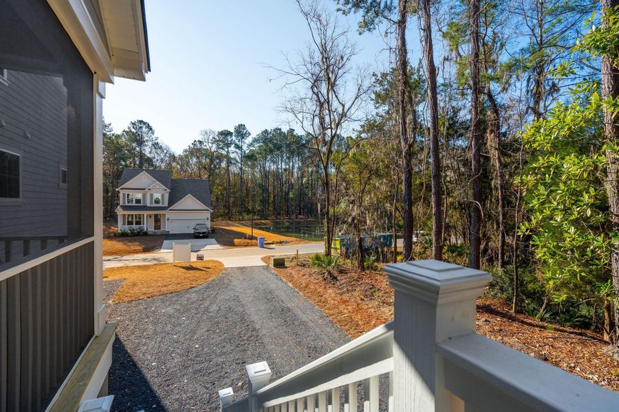 Exterior details and patio area of a home in Waterloo Estates, Johns Island (Image 30).