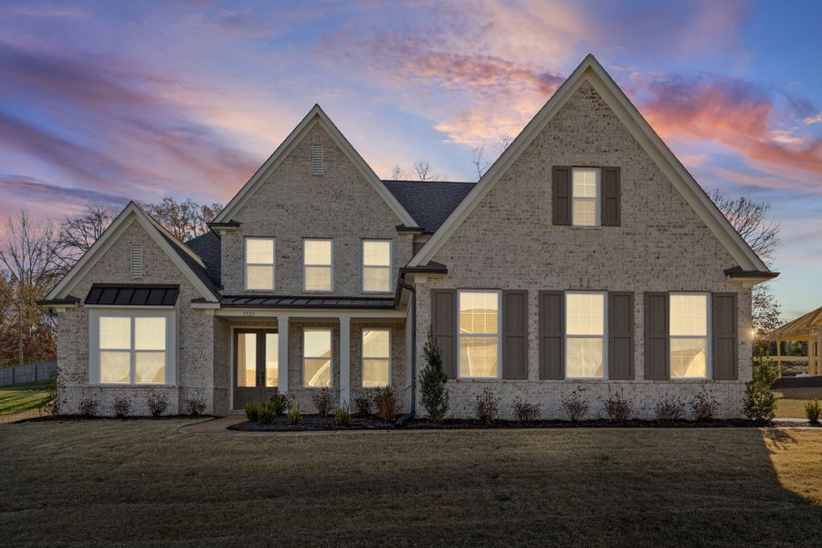 Front exterior of a new home in White Oak, Arlington, TN, highlighting curb appeal (Image 2).