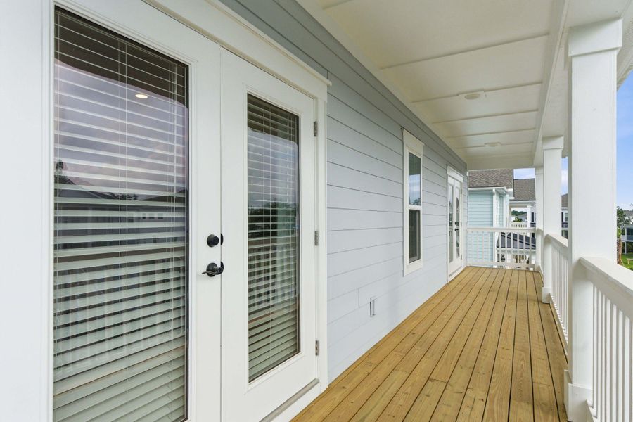 Exterior details and patio area of a home in Liberty Hill Farm, Mount Pleasant (Image 30).