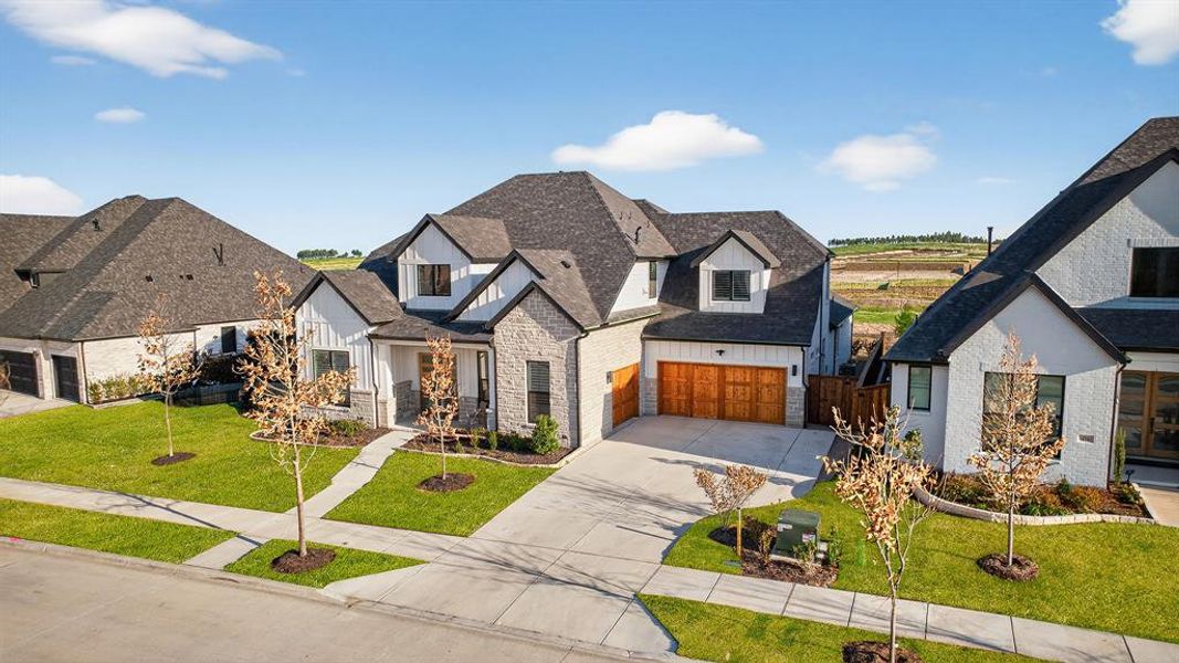 Front exterior of a new home in , Fort Worth, TX, highlighting curb appeal (Image 23).