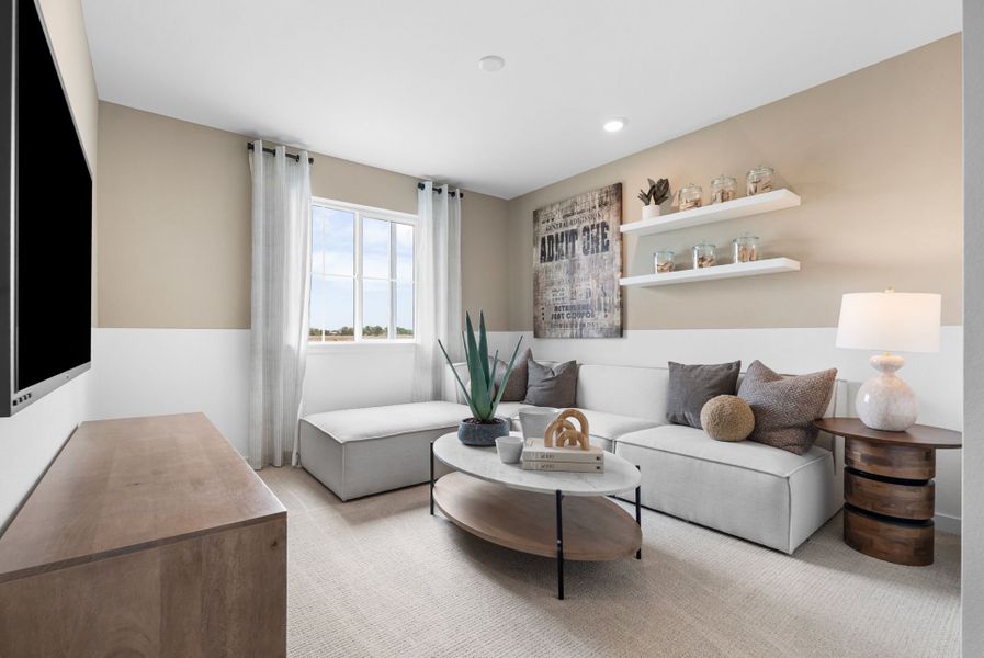 Representative furnished interior of a home built from the Pathmaker by Pulte Homes in Murata Farms, Fort Lupton (Image 10). Representative furnished interior of a home built from the Pathmaker by Pulte Homes in Murata Farms, Fort Lupton (Image 10).