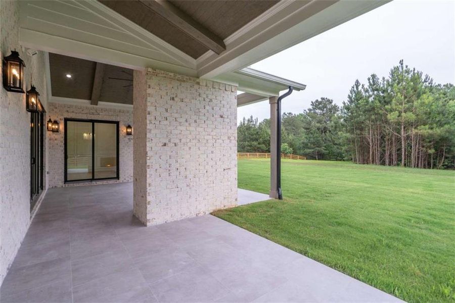 Exterior details and patio area of a home in , Monroe (Image 38).