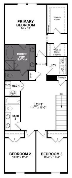 2D floor plan layout of this home in Waterbend, Euless, TX (Image 3).