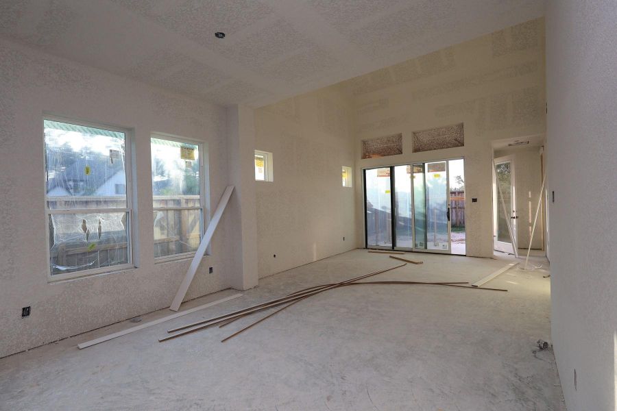 In-progress construction of a new home in The Highlands - Grove Collection, Porter, TX (Image 19).