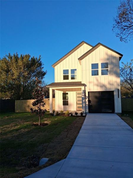 Front exterior of a new home in , Dallas, TX, highlighting curb appeal (Image 1).