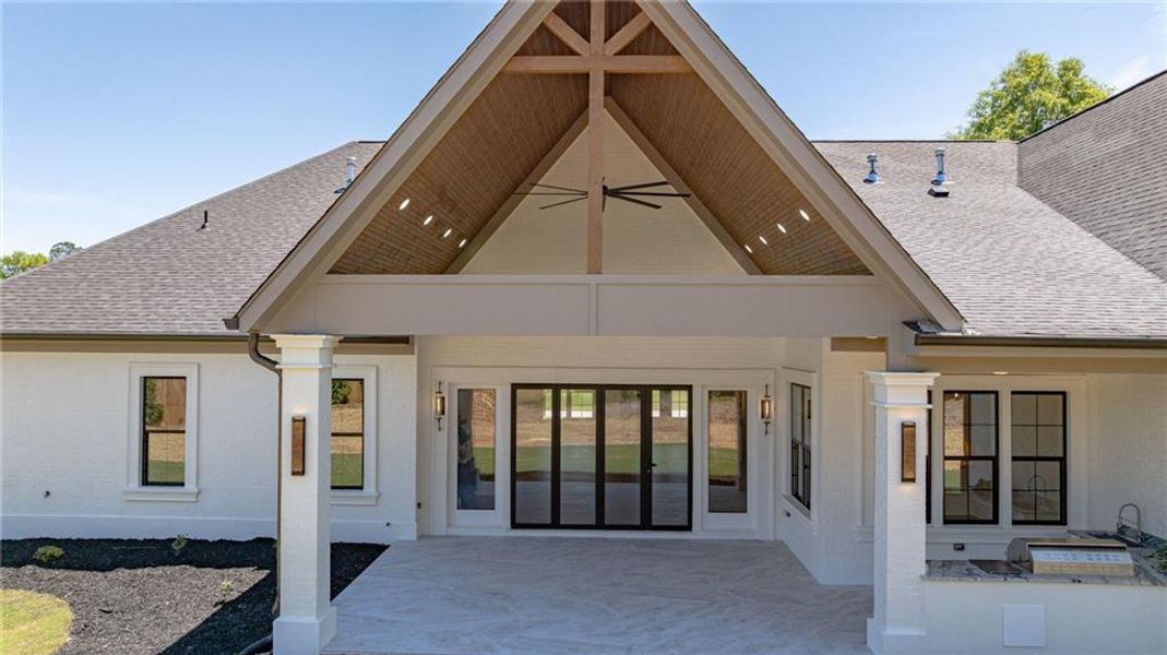 Exterior details and patio area of a home in , Monroe (Image 55).