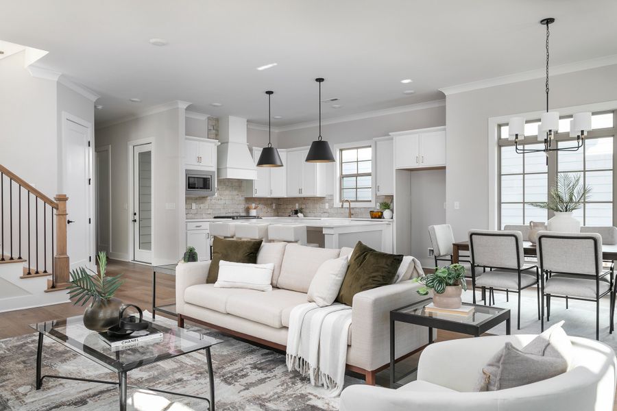 Representative furnished interior of a home built from the The Phoenix by Greentech Homes LLC in The Farmstead, Hixson (Image 10). Representative furnished interior of a home built from the The Phoenix by Greentech Homes LLC in The Farmstead, Hixson (Image 10).