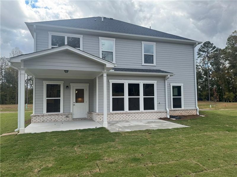 Exterior details and patio area of a home in Rose Creek, Cumming (Image 17). Exterior details and patio area of a home in Rose Creek, Cumming (Image 17).
