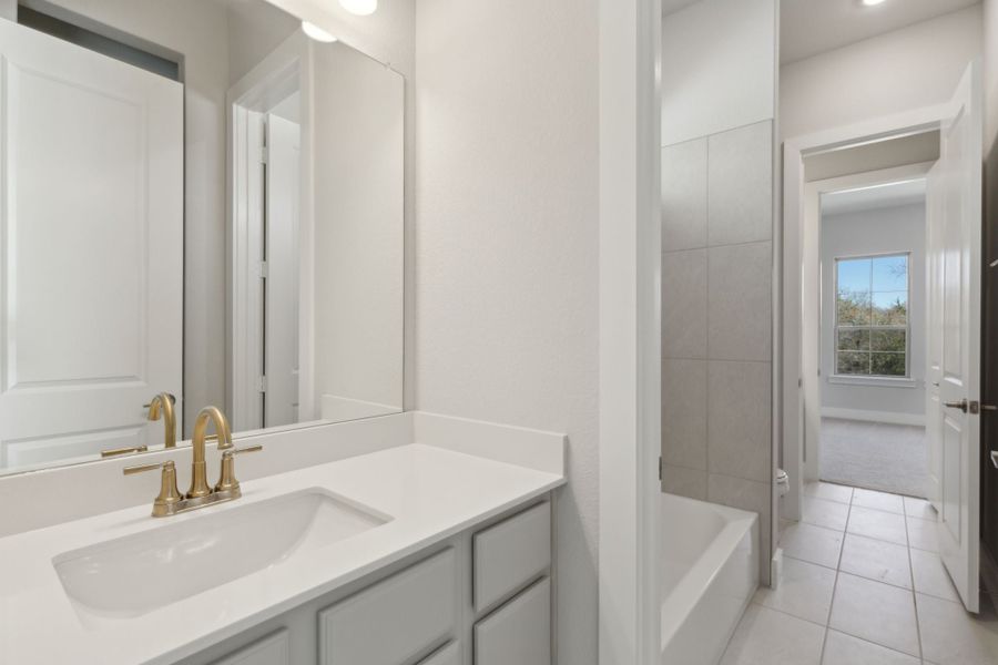 Furnished interior view inside a new home in Painted Tree Lakeside, McKinney (Image 13).