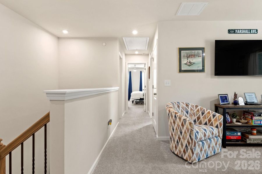 Furnished interior view inside a new home in Hedgecliff Townes, Concord (Image 10). Furnished interior view inside a new home in Hedgecliff Townes, Concord (Image 10).