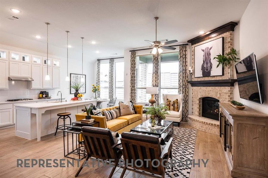 Furnished interior view inside a new home in Gateway Village - The Reserve, Denison (Image 4).