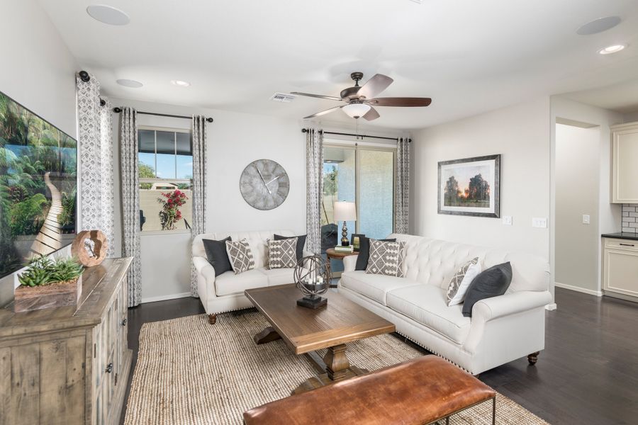 Representative furnished interior of a home built from the Shiloh by Beazer Homes in Acacia Foothills at Estrella: Acacia Foothills II, Goodyear (Image 22).