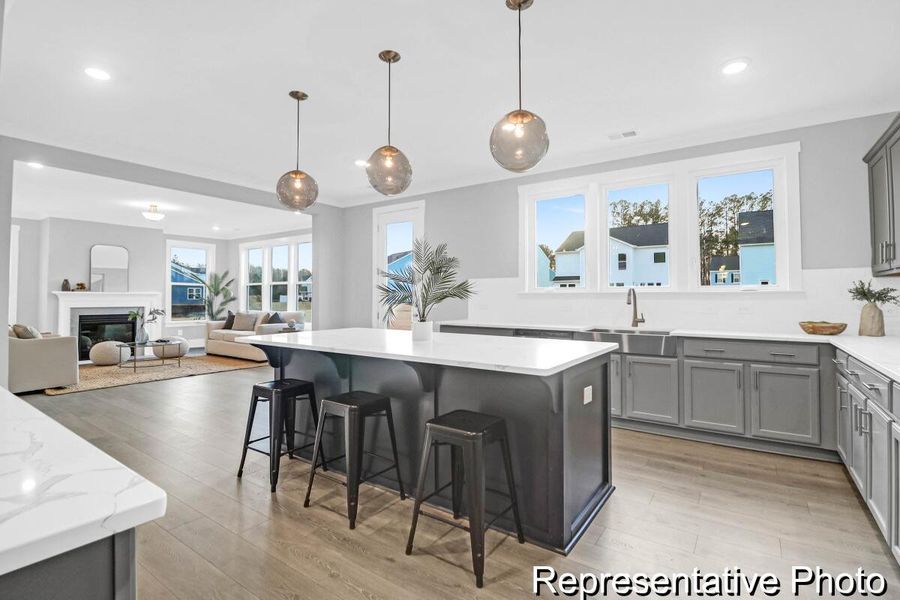 Furnished interior view inside a new home in , Ravenel (Image 22).